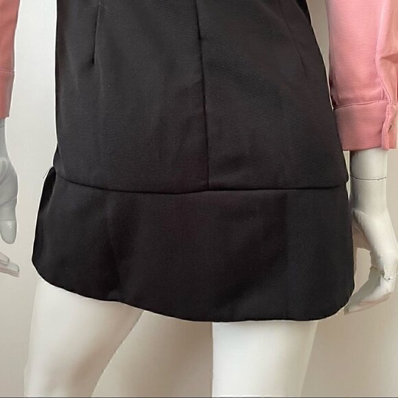 Victoria by Victoria Beckham Colour Block With Silk Overlay Shift  Dress, 4-6 - Picture 7 of 15